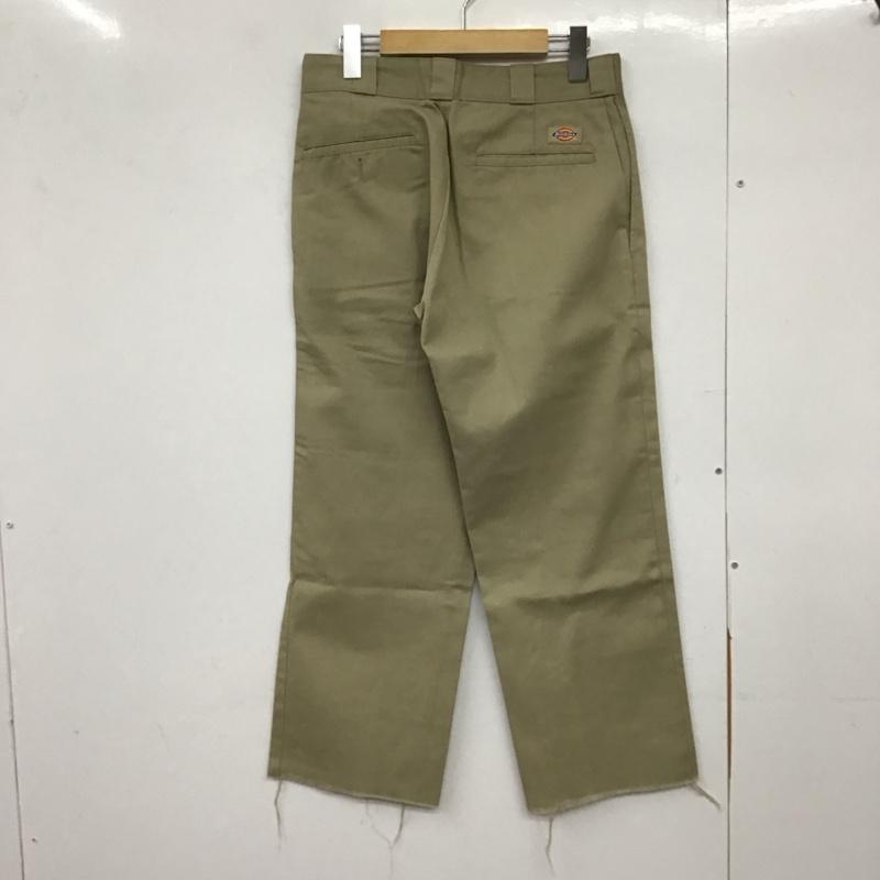ディッキーズ Dickies パンツ ワークパンツ、ペインターパンツ ワイドパンツ カジュアルパンツ ワークパンツ 八分丈 30インチ 無地 ベージュ / ベージュ /  メンズ USED 古着 中古 10150358
