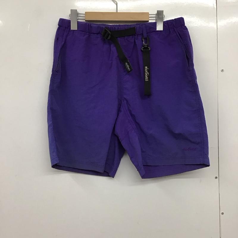 ワイルドシングス WILD THINGS パンツ ショートパンツ ナイロンパンツ ショートパンツ ハーフパンツ M ロゴ、文字 紫 / パープル /  メンズ USED 古着 中古 10150360