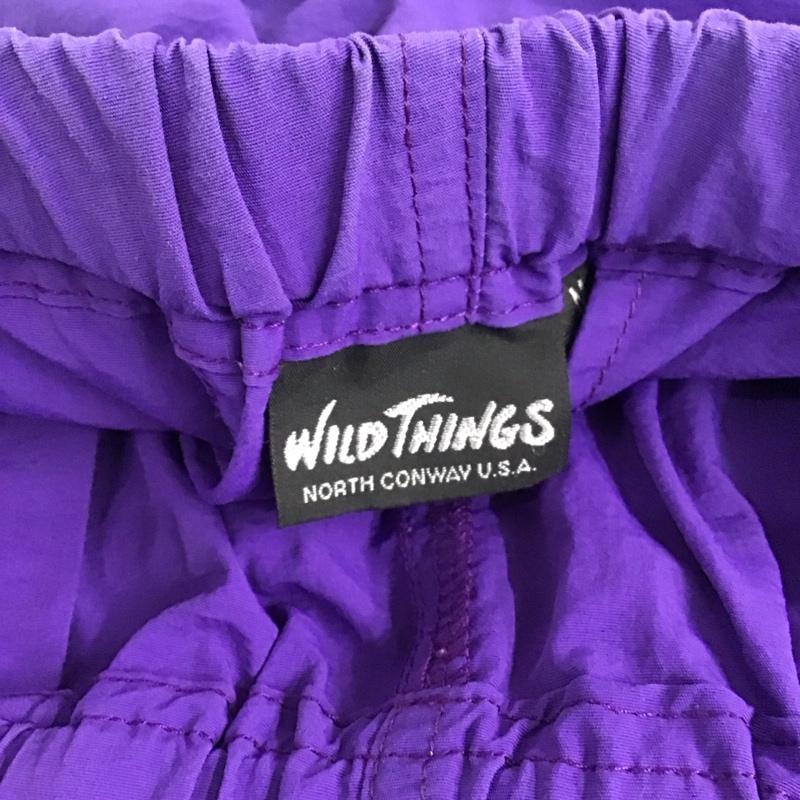 ワイルドシングス WILD THINGS パンツ ショートパンツ ナイロンパンツ ショートパンツ ハーフパンツ M ロゴ、文字 紫 / パープル /  メンズ USED 古着 中古 10150360