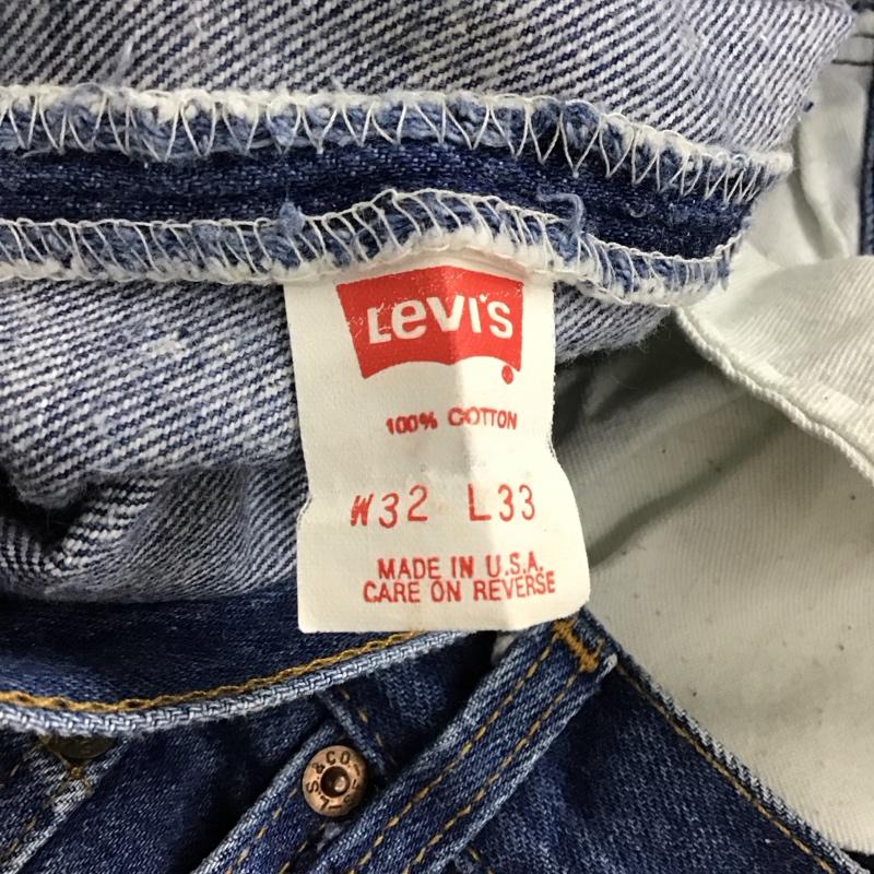 リーバイストラウスアンドコー Levi Strauss & co. パンツ デニム、ジーンズ デニムパンツ スリムパンツ カジュアルパンツ 32インチ 無地 インディゴ / インディゴ /  メンズ USED 古着 中古 10150376