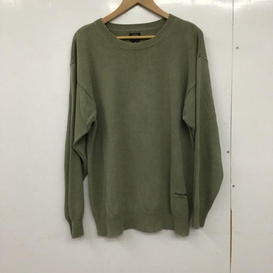 ドッカーズ DOCKERS ニット、セーター 長袖 長袖ニットカットソー クルーネック セーター M 無地 カーキ / カーキ /  メンズ USED 古着 中古 10150381