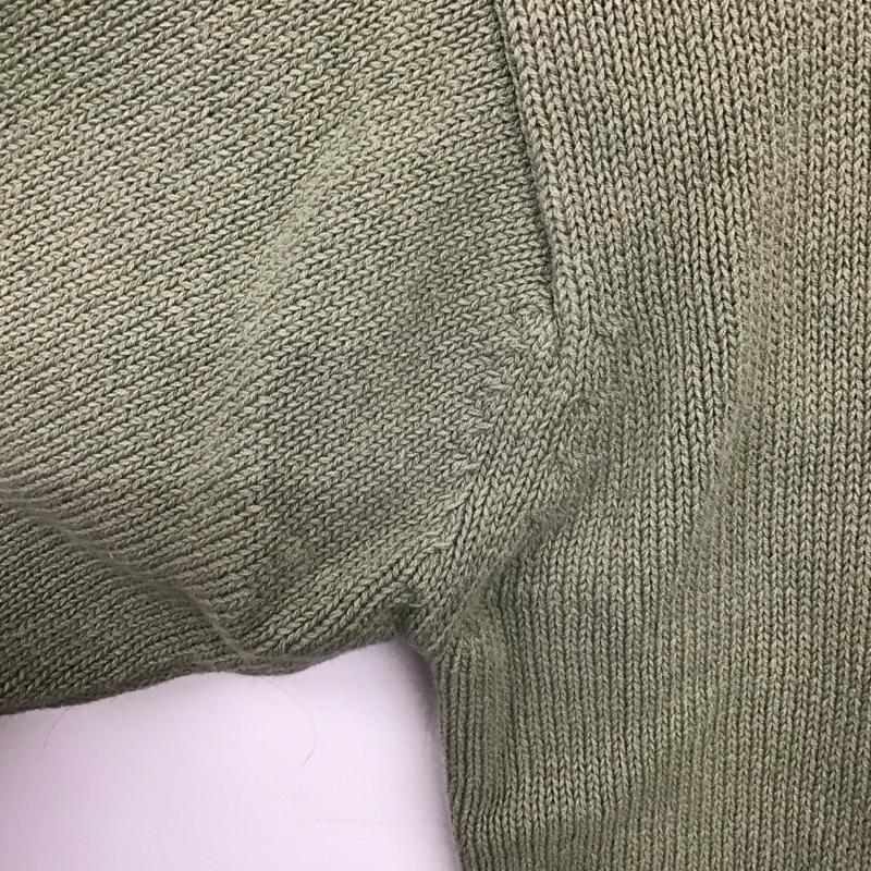 ドッカーズ DOCKERS ニット、セーター 長袖 長袖ニットカットソー クルーネック セーター M 無地 カーキ / カーキ /  メンズ USED 古着 中古 10150381