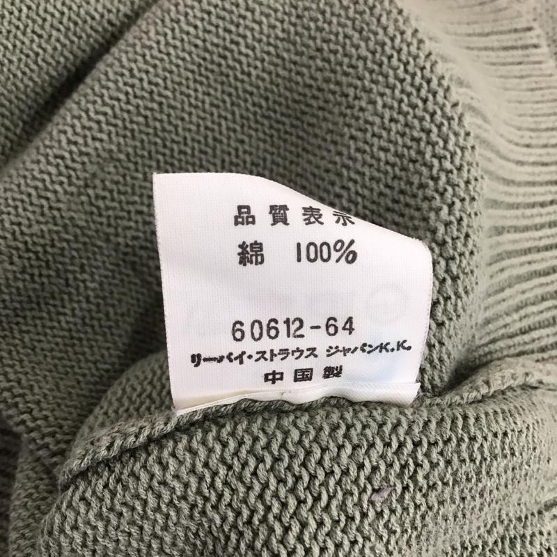 ドッカーズ DOCKERS ニット、セーター 長袖 長袖ニットカットソー クルーネック セーター M 無地 カーキ / カーキ /  メンズ USED 古着 中古 10150381