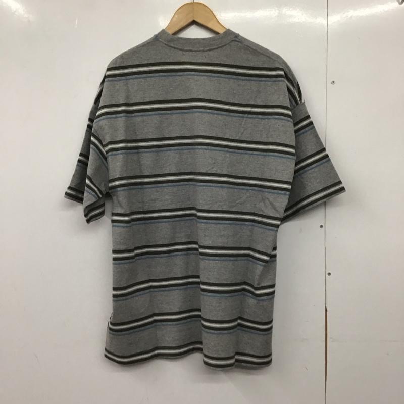ノーティカ NAUTICA Tシャツ 半袖 221-1202 半袖カットソー ボーダーカットソー L ボーダー柄 灰 / グレー /  メンズ USED 古着 中古 10150382