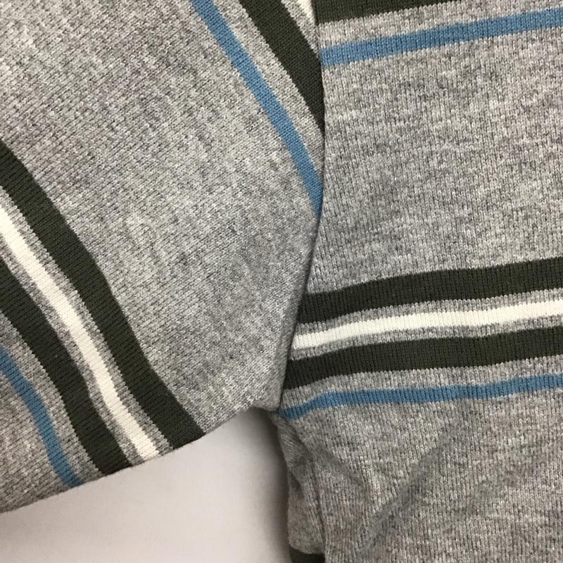 ノーティカ NAUTICA Tシャツ 半袖 221-1202 半袖カットソー ボーダーカットソー L ボーダー柄 灰 / グレー /  メンズ USED 古着 中古 10150382