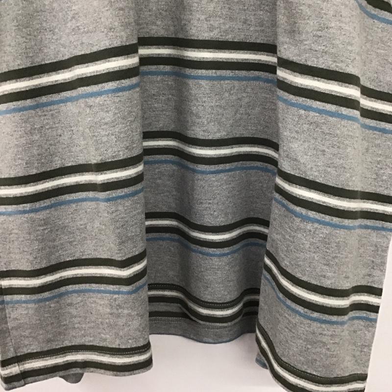 ノーティカ NAUTICA Tシャツ 半袖 221-1202 半袖カットソー ボーダーカットソー L ボーダー柄 灰 / グレー /  メンズ USED 古着 中古 10150382