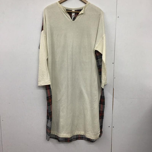 トゥータッチ to touch ワンピース ロングスカート 2 無地 X チェック マルチカラー / マルチカラー /  レディース USED 古着 中古 10150387
