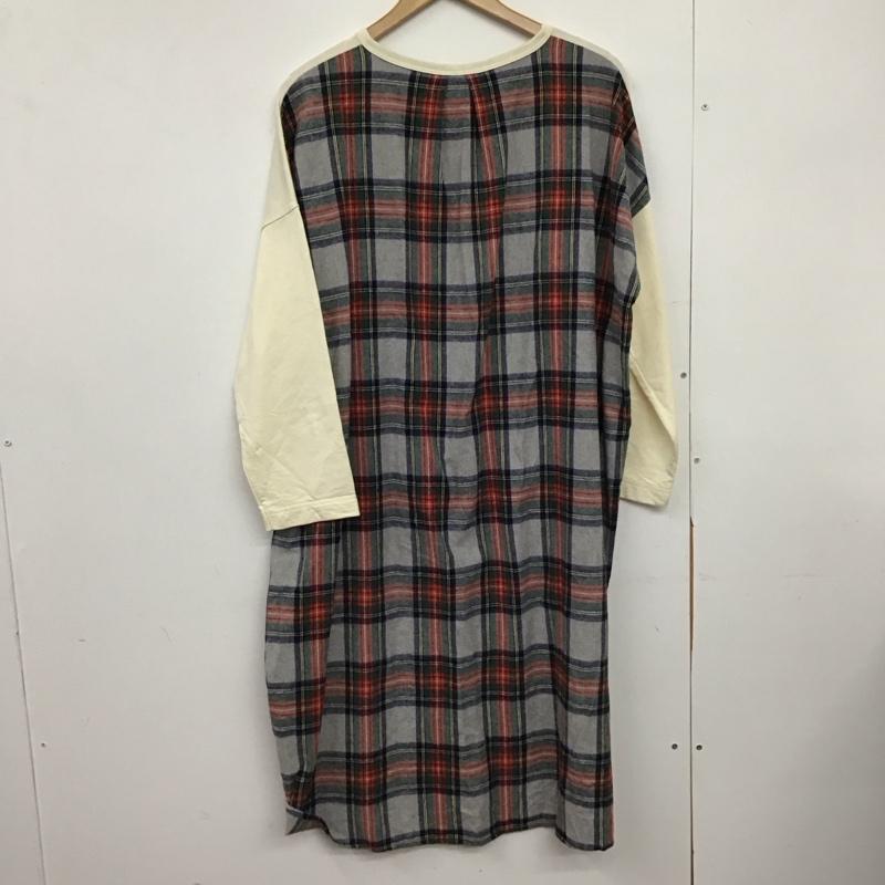 トゥータッチ to touch ワンピース ロングスカート 2 無地 X チェック マルチカラー / マルチカラー /  レディース USED 古着 中古 10150387