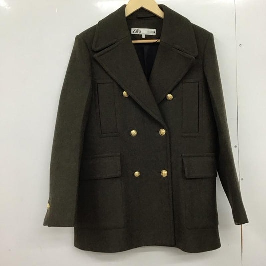 ザラ ZARA コート コート一般 S 無地 カーキ / カーキ /  レディース USED 古着 中古 10150388