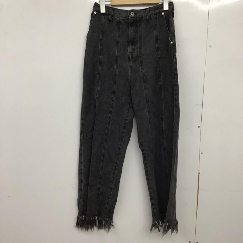 チャオパニック CIAOPANIC パンツ デニム、ジーンズ FREE 無地 チャコールグレー / チャコールグレー /  レディース USED 古着 中古 10150389