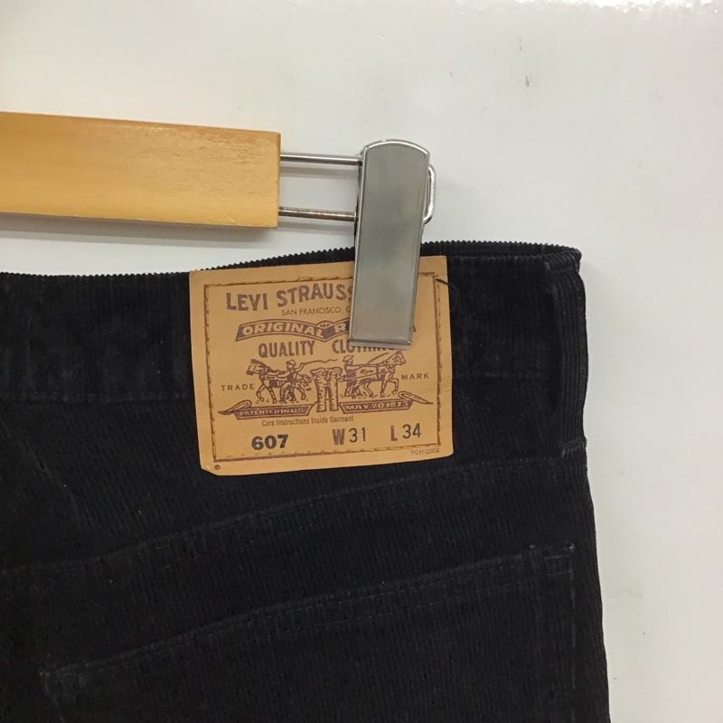 リーバイストラウスアンドコー Levi Strauss & co. パンツ ワークパンツ、ペインターパンツ コーデュロイパンツ スリムパンツ カジュアルパンツ ストレッチパンツ 31インチ 無地 黒 / ブラック /  メンズ USED 古着 中古 10150392