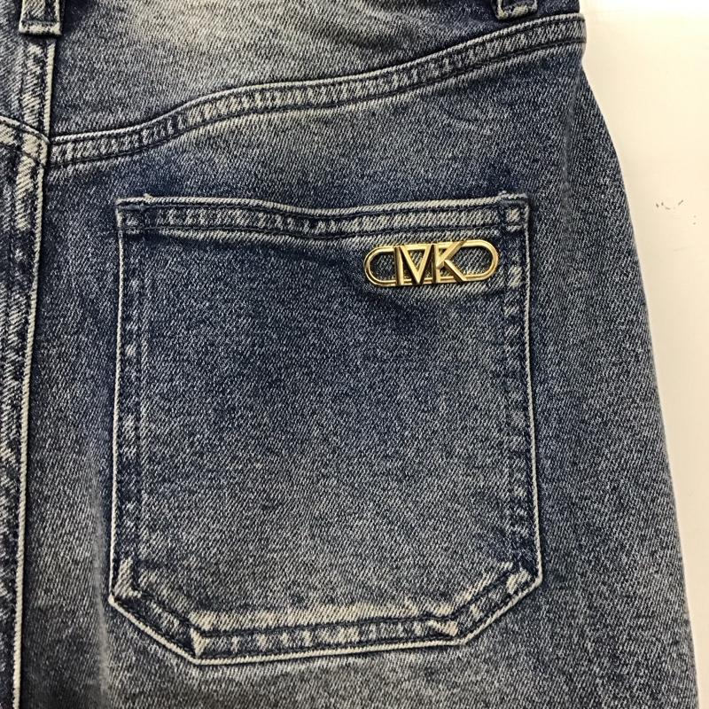 マイケルコース MICHAEL KORS パンツ デニム、ジーンズ ストレッチデニムのワイドレッグカーゴジーンズ MT4905HEB1 無地 水色 / ライトブルー /  レディース USED 古着 中古 10150393