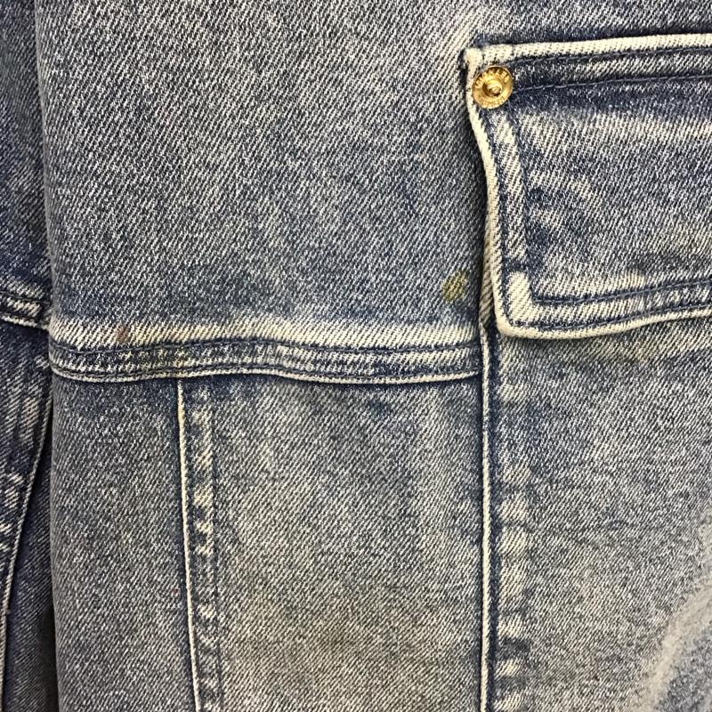 マイケルコース MICHAEL KORS パンツ デニム、ジーンズ ストレッチデニムのワイドレッグカーゴジーンズ MT4905HEB1 無地 水色 / ライトブルー /  レディース USED 古着 中古 10150393