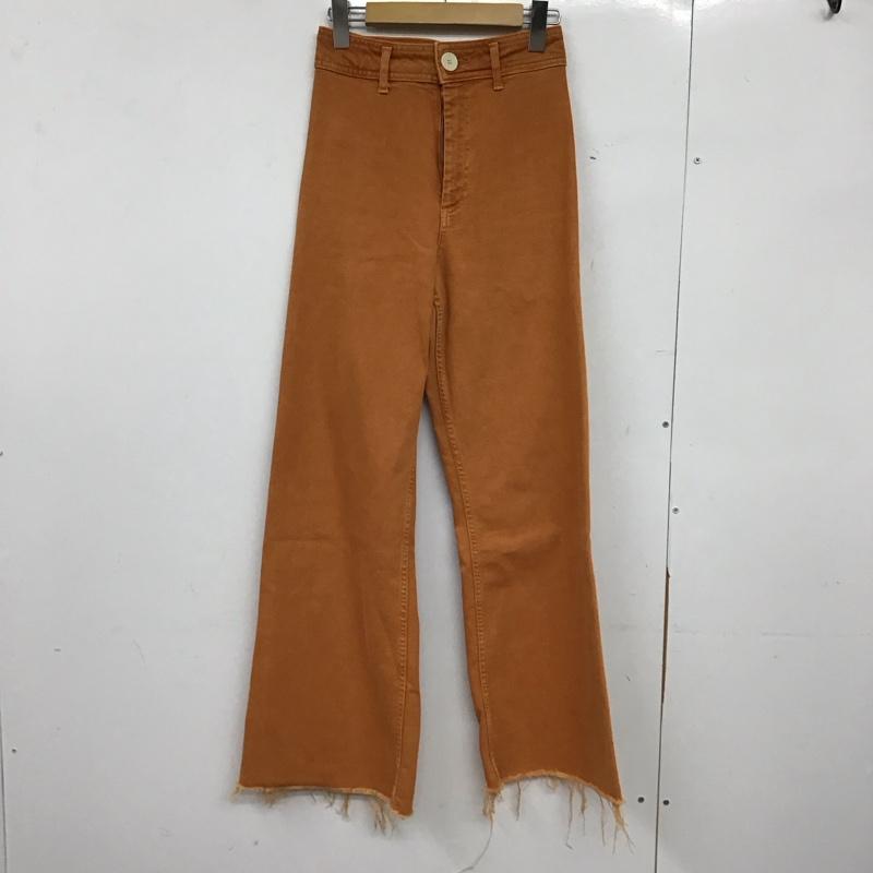ザラ ZARA パンツ デニム、ジーンズ 32インチ 無地 橙 / オレンジ /  レディース USED 古着 中古 10150395
