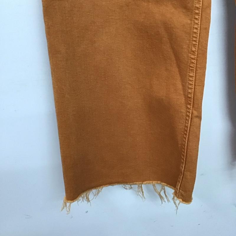 ザラ ZARA パンツ デニム、ジーンズ 32インチ 無地 橙 / オレンジ /  レディース USED 古着 中古 10150395