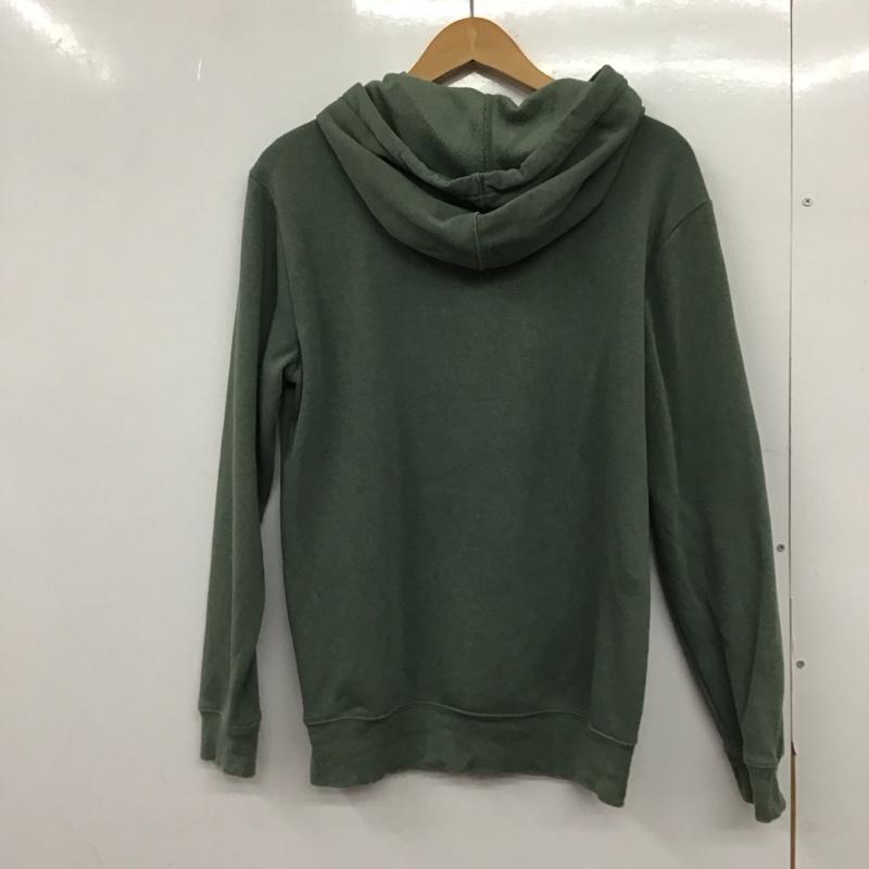 ギャップ GAP パーカー 長袖 長袖パーカー プルオーバーパーカー スウェット XS ロゴ、文字 カーキ / カーキ /  メンズ USED 古着 中古 10150399