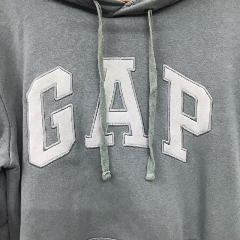 ギャップ GAP パーカー 長袖 長袖パーカー プルオーバーパーカー スウェット XS ロゴ、文字 カーキ / カーキ /  メンズ USED 古着 中古 10150399