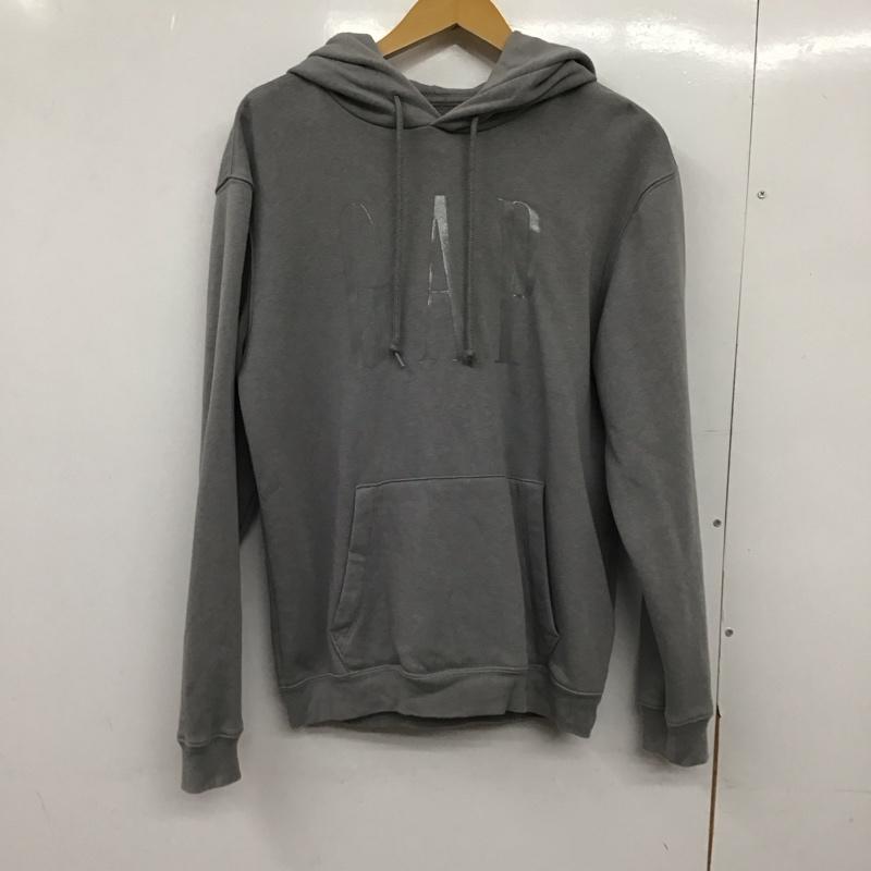 ギャップ GAP パーカー 長袖 長袖パーカー プルオーバーパーカー スウェット XS ロゴ、文字 灰 / グレー /  メンズ USED 古着 中古 10150400