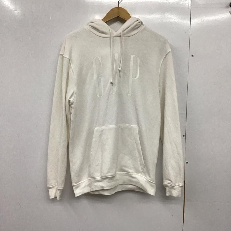 ギャップ GAP パーカー 長袖 XS ロゴ、文字 白 / ホワイト /  メンズ USED 古着 中古 10150401