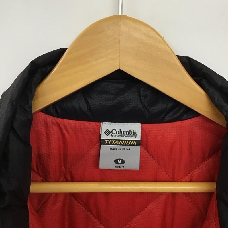 コロンビア Columbia ジャケット、上着 ジャンパー、ブルゾン 207 pm5172 ジップアップジャケット ダウンジャケット M 無地 黒 / ブラック /  メンズ USED 古着 中古 10150402