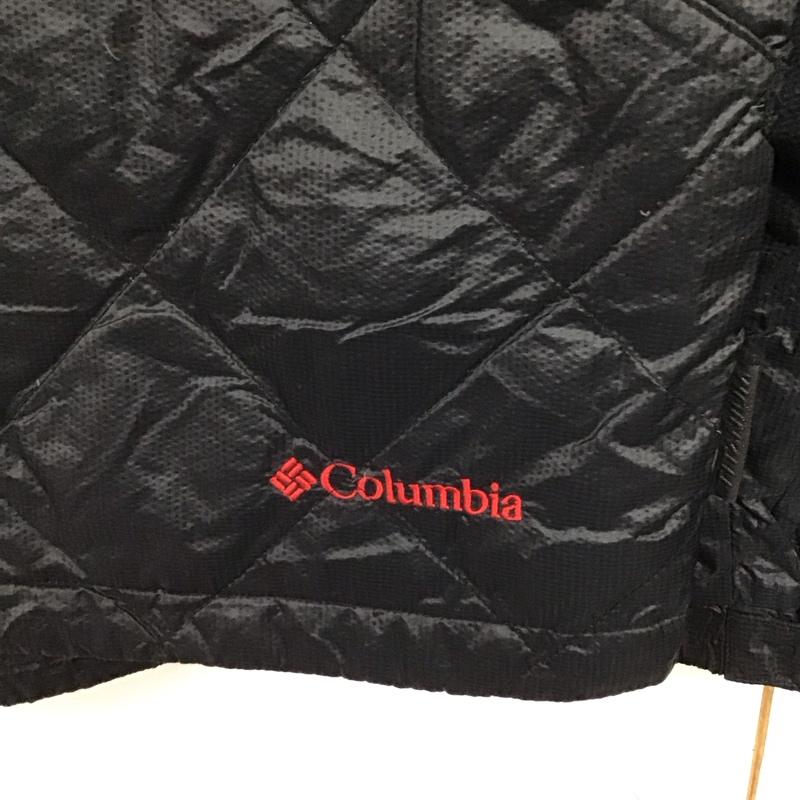 コロンビア Columbia ジャケット、上着 ジャンパー、ブルゾン 207 pm5172 ジップアップジャケット ダウンジャケット M 無地 黒 / ブラック /  メンズ USED 古着 中古 10150402