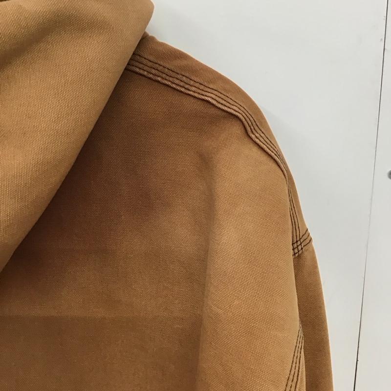 カーハート Carhartt ジャケット、上着 ジャンパー、ブルゾン ジップアップジャケット パーカージャケット アウター 00s フェード XL ロゴ、文字 茶 / ブラウン /  メンズ USED 古着 中古 10150403