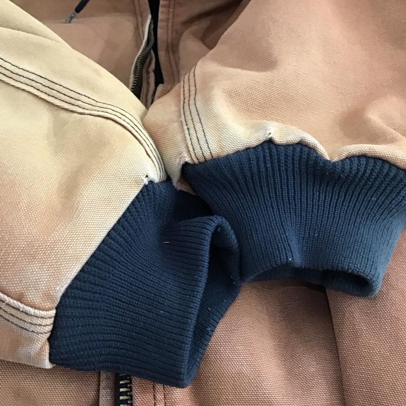 カーハート Carhartt ジャケット、上着 ジャンパー、ブルゾン ジップアップジャケット パーカージャケット アウター 00s フェード XL ロゴ、文字 茶 / ブラウン /  メンズ USED 古着 中古 10150403