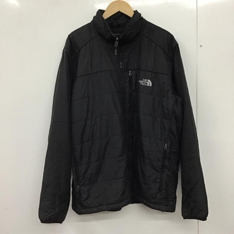 ザノースフェイス THE NORTH FACE ジャケット、上着 ジャンパー、ブルゾン ジップアップジャケット ナイロンジャケット アウター XL ロゴ、文字 黒 / ブラック /  メンズ USED 古着 中古 10150404