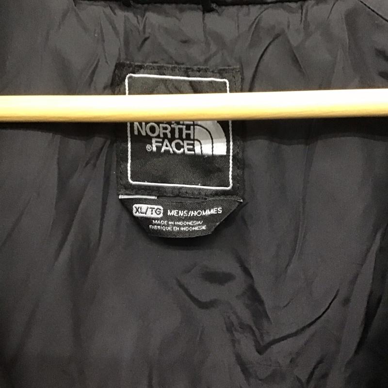 ザノースフェイス THE NORTH FACE ジャケット、上着 ジャンパー、ブルゾン ジップアップジャケット ナイロンジャケット アウター XL ロゴ、文字 黒 / ブラック /  メンズ USED 古着 中古 10150404