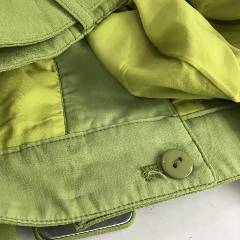 スライ SLY パンツ スラックス 030EAR31-3000 BELTED COLOR STRAIGHT 1 無地 薄緑 / ライトグリーン /  レディース USED 古着 中古 10150414