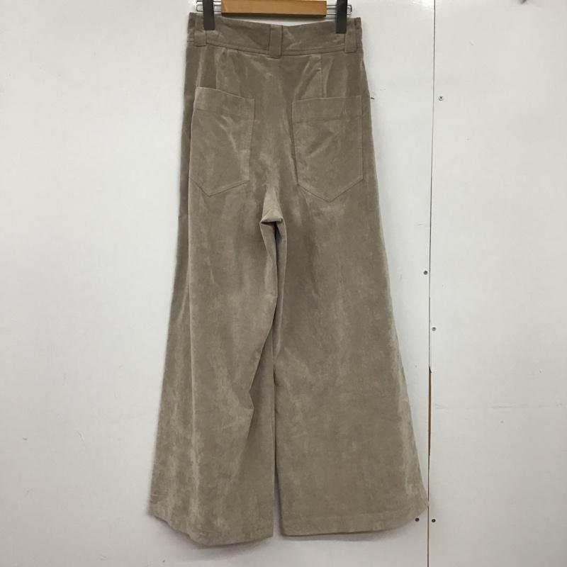ミースロエ MIESROHE パンツ スラックス mwfp235017 ベルベットタックワイドパンツ 0 無地 ベージュ / ベージュ /  レディース USED 古着 中古 10150423
