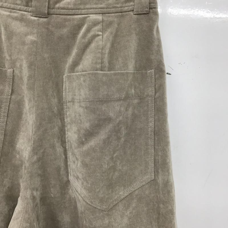 ミースロエ MIESROHE パンツ スラックス mwfp235017 ベルベットタックワイドパンツ 0 無地 ベージュ / ベージュ /  レディース USED 古着 中古 10150423