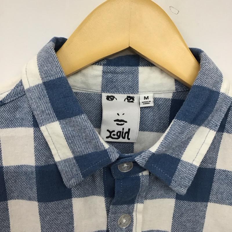 エックスガール X-girl シャツ、ブラウス 長袖 105243014002 FACE PLAID L/S SHIRT M チェック マルチカラー / マルチカラー /  レディース USED 古着 中古 10150425