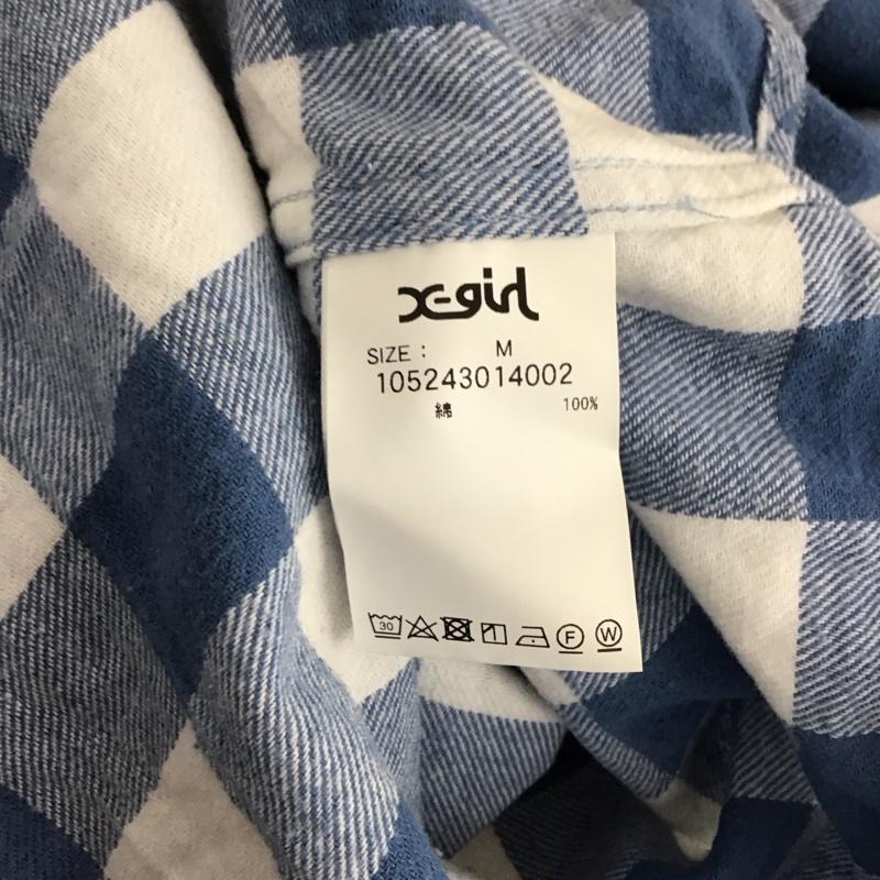 エックスガール X-girl シャツ、ブラウス 長袖 105243014002 FACE PLAID L/S SHIRT M チェック マルチカラー / マルチカラー /  レディース USED 古着 中古 10150425