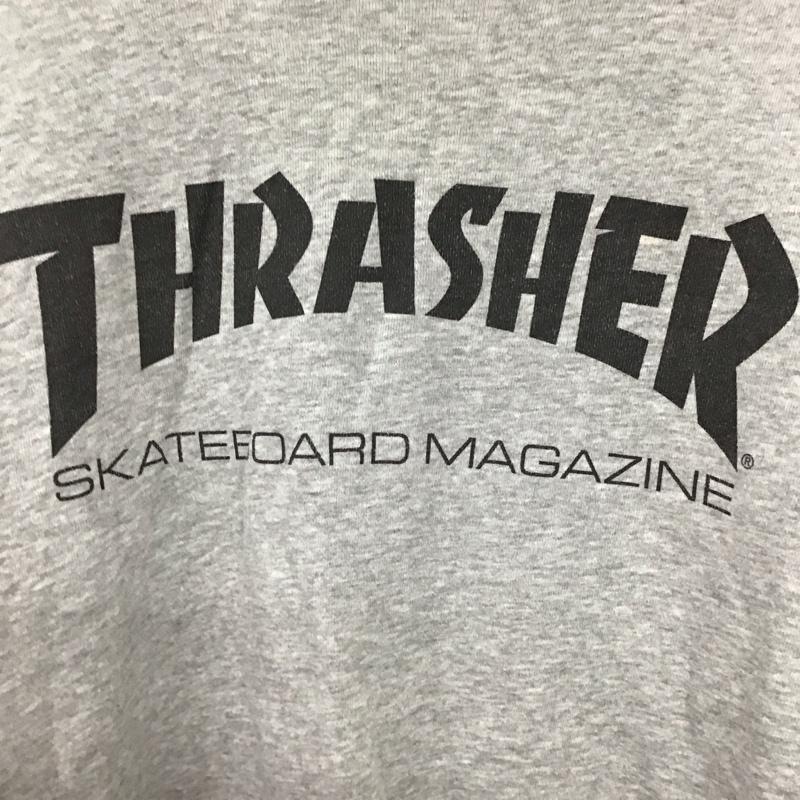 スラッシャー THRASHER トレーナー 長袖 長袖トレーナー スウェット クルーネック プルオーバー L ロゴ、文字 灰 / グレー /  メンズ USED 古着 中古 10150432