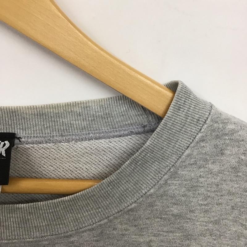 スラッシャー THRASHER トレーナー 長袖 長袖トレーナー スウェット クルーネック プルオーバー L ロゴ、文字 灰 / グレー /  メンズ USED 古着 中古 10150432