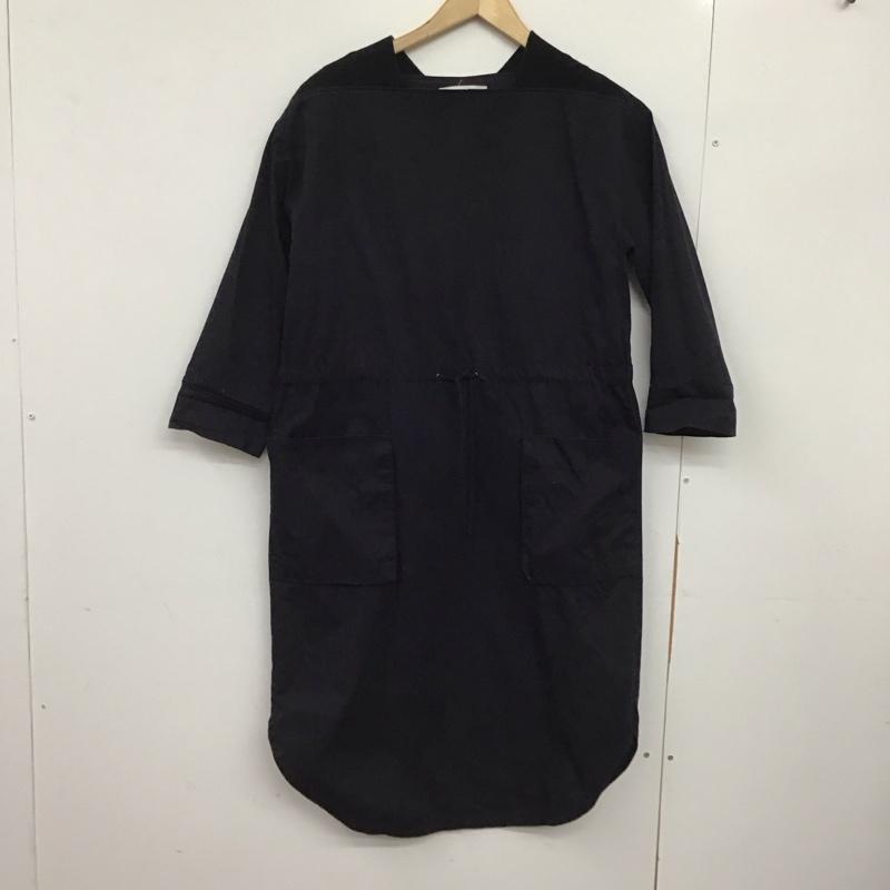 マルシャルテル MARECHAL TERRE ワンピース ロングスカート 2 無地 黒 / ブラック /  レディース USED 古着 中古 10150433