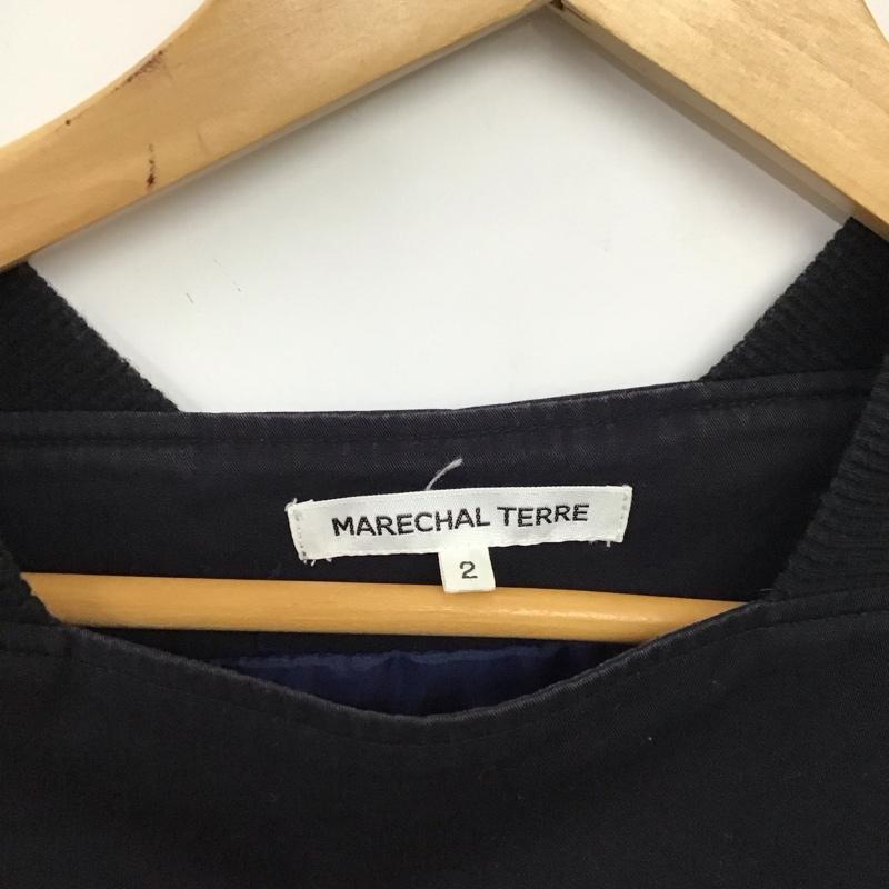 マルシャルテル MARECHAL TERRE ワンピース ロングスカート 2 無地 黒 / ブラック /  レディース USED 古着 中古 10150433