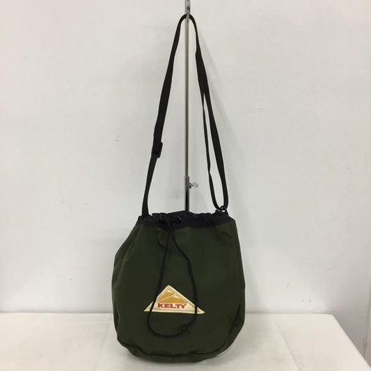 ケルティ KELTY ショルダーバッグ ショルダーバッグ ナイロン 巾着ショルダー ロゴ、文字 カーキ / カーキ / X 黒 / ブラック /  メンズ USED 古着 中古 10150434