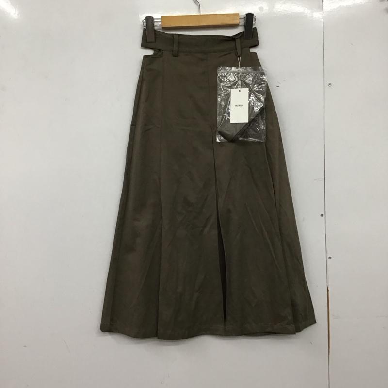 ムルーア MURUA スカート ロングスカート 012310800701 ウエストカットスカート 1 無地 カーキ / カーキ /  レディース USED 古着 中古 10150442
