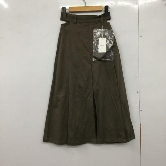 ムルーア MURUA スカート ロングスカート 012310800701 ウエストカットスカート 1 無地 カーキ / カーキ /  レディース USED 古着 中古 10150442
