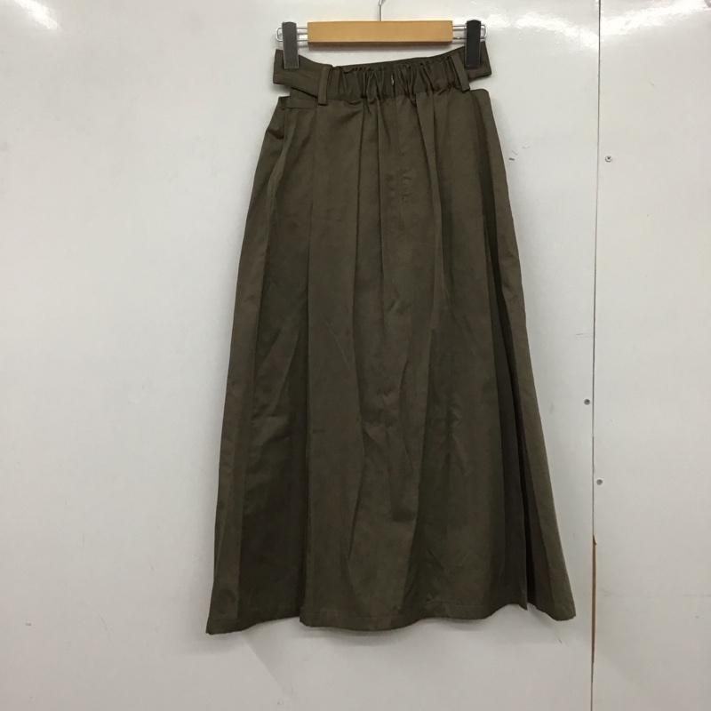 ムルーア MURUA スカート ロングスカート 012310800701 ウエストカットスカート 1 無地 カーキ / カーキ /  レディース USED 古着 中古 10150442