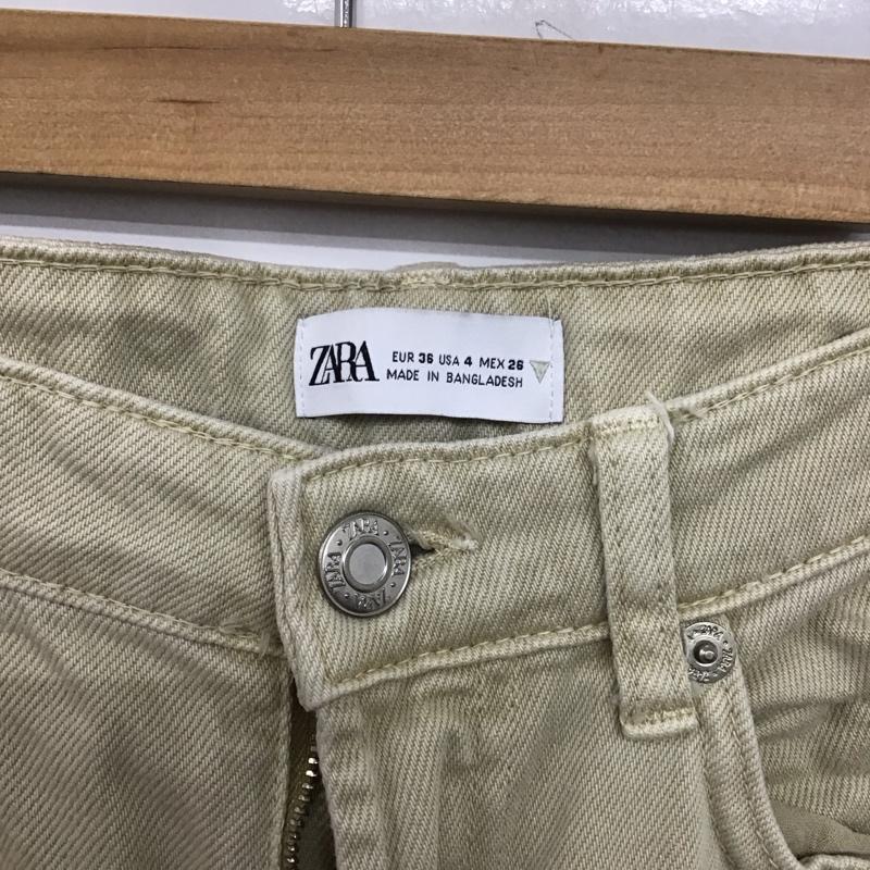 ザラ ZARA パンツ デニム、ジーンズ 36 無地 ベージュ / ベージュ /  レディース USED 古着 中古 10150444