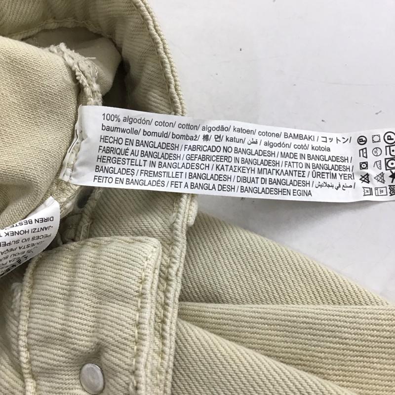 ザラ ZARA パンツ デニム、ジーンズ 36 無地 ベージュ / ベージュ /  レディース USED 古着 中古 10150444