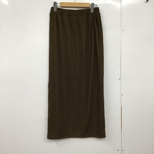 ローリーズファーム LOWRYS FARM スカート ロングスカート FREE 無地 カーキ / カーキ /  レディース USED 古着 中古 10150446