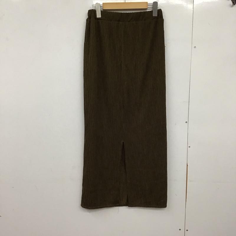 ローリーズファーム LOWRYS FARM スカート ロングスカート FREE 無地 カーキ / カーキ /  レディース USED 古着 中古 10150446