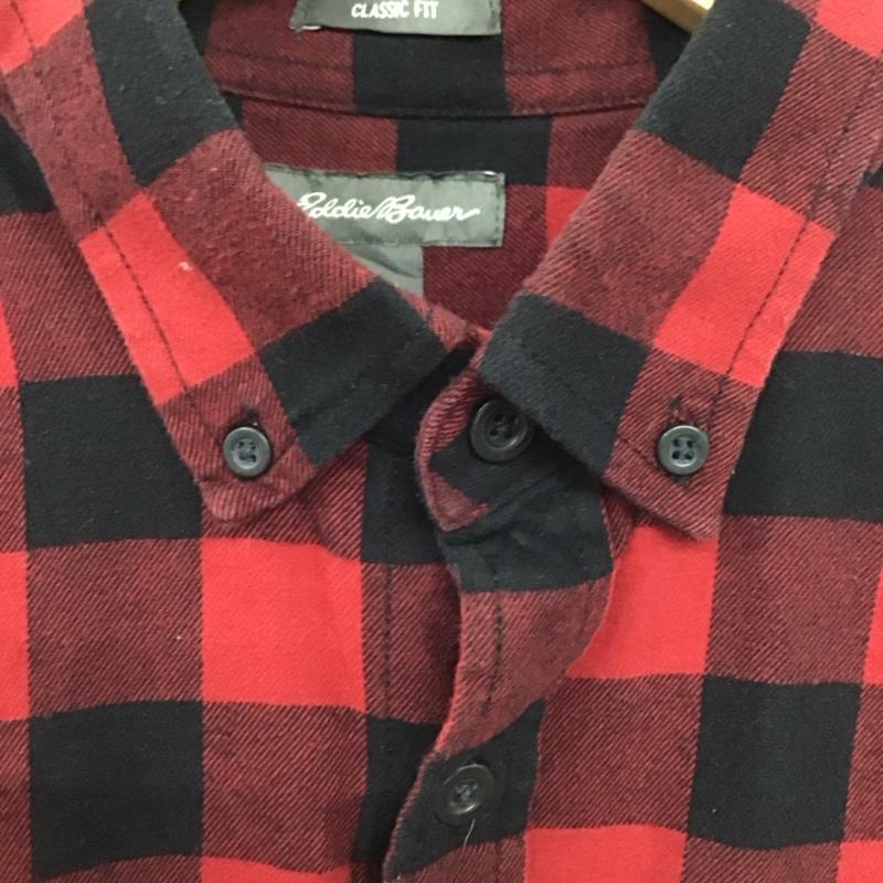 エディーバウアー Eddie Bauer シャツ、ブラウス 長袖 長袖シャツ チェックシャツ カラーシャツ ボタンダウンシャツ M チェック マルチカラー / マルチカラー /  メンズ USED 古着 中古 10150449