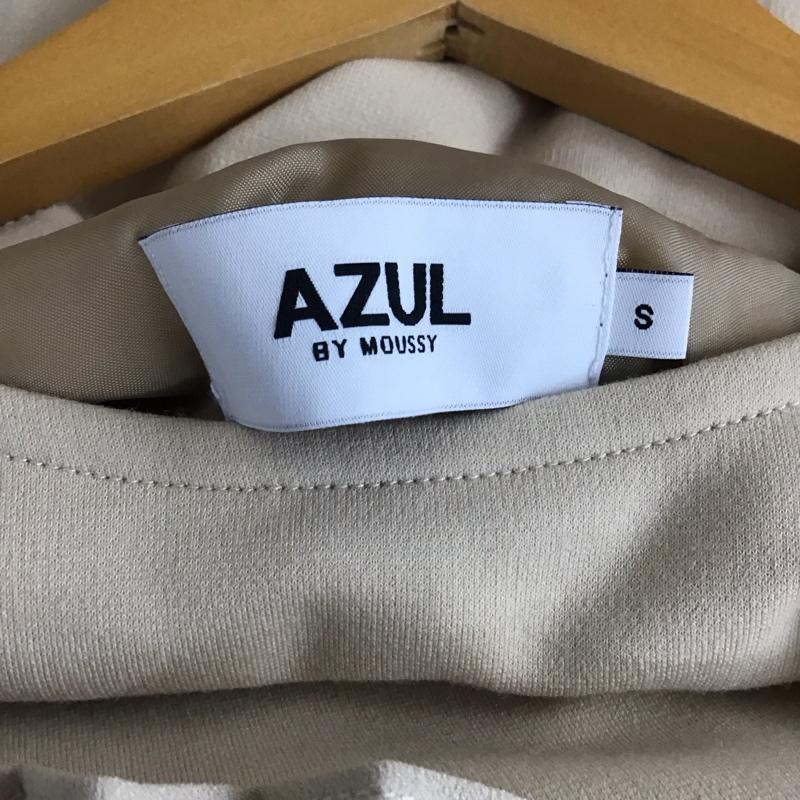 アズールバイマウジー AZUL BY MOUSSY ワンピース ロングスカート 250esh83-072c BACK PLEATS ONEPIECE S 無地 ベージュ / ベージュ /  レディース USED 古着 中古 10150452