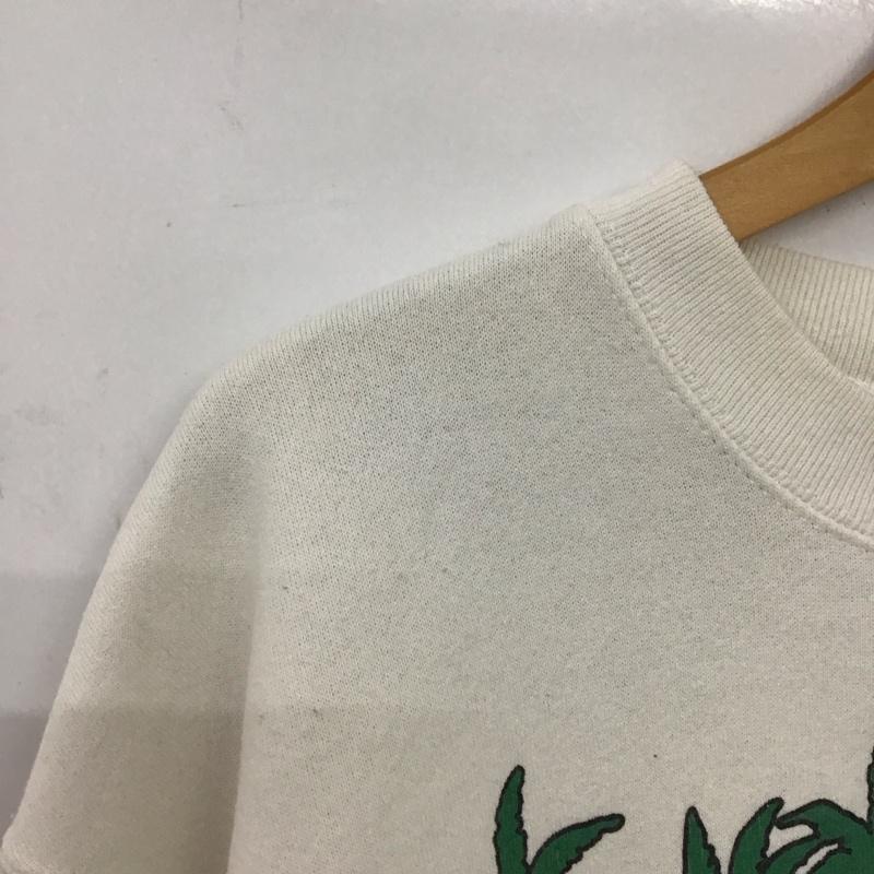 古着 USED トレーナー 長袖 長袖トレーナー スウェット クルーネック プルオーバー 80s 90s usa製 XL プリント 白 / ホワイト /  メンズ USED 古着 中古 10150455