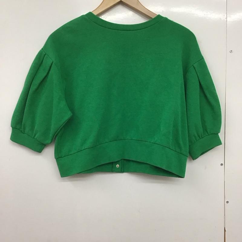 ローリーズファーム LOWRYS FARM カーディガン 半袖 FREE 無地 緑 / グリーン /  レディース USED 古着 中古 10150458